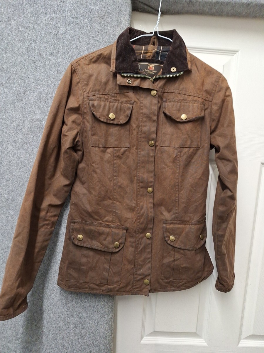 Elveden Size Women's Brown Waxed Jacket UK