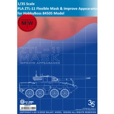 Galaxy D35019 1/35 ZTL-11 Flexible Mask & Improve Appearance for HobbyBoss 84505