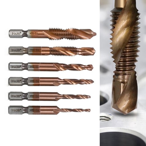 Tap Drill Bit Metalworking M5x0.8 M6x1 M8x1.25 Machine Compound Tap