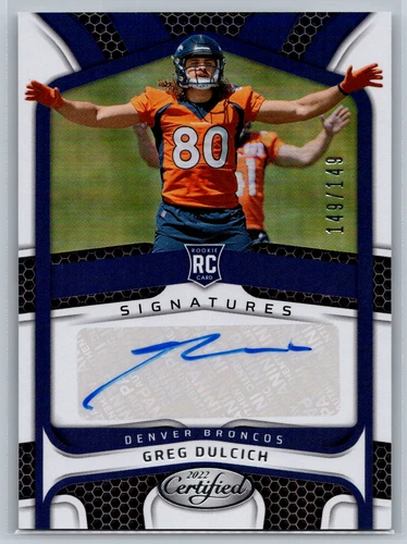 2022 Panini Certified Greg Dulcich #RS-GD