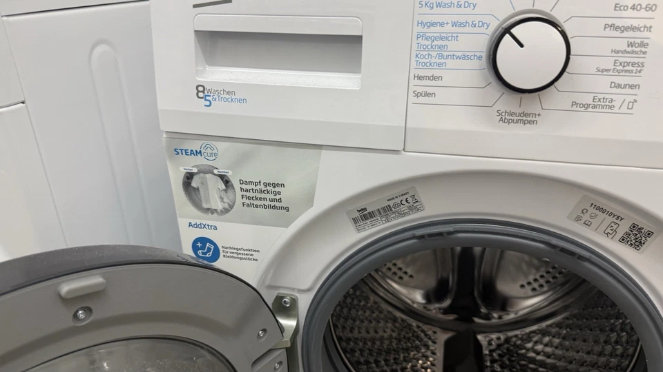 Beko Steam– Kombigerät Waschen + Trocknen, Bluetooth, Startzeitvorwahl, Weiß - Bild 2 von 4