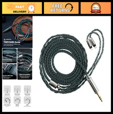 16 Core Silver Plated IEM Cable, 1.25m Earphone Upgrade Cord, 2pin 0.78mm, 3.5mm