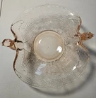 Vintage Fenton Pink Depression Glass Candy Dish Flying Bird Handles