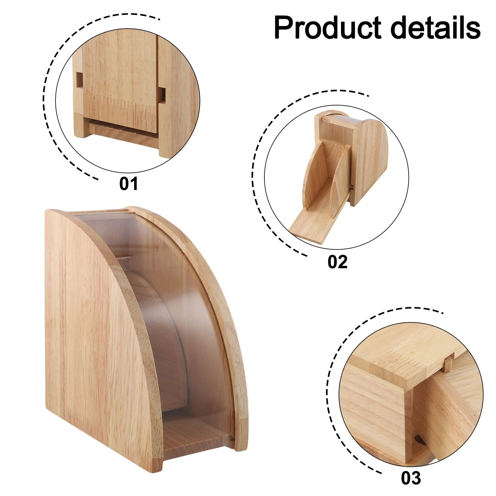 Cleverly Designed Wooden Coffee Filter Organiser Space Saving Solution