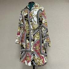 Guess Misti Printed Chemisier Shirt Dress Large NWT