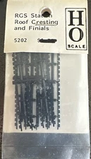 Grandt Line HO Kit #5202 RGS Station Roof Cresting & Finials  1:87 NOS
