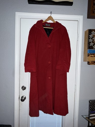 Paul Levy Vintage Red Wool Coat