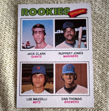 Topps 1977 Rookies Outfielders Rookie Card #488 Jack Clark Lee Mazzilli. rookie card picture
