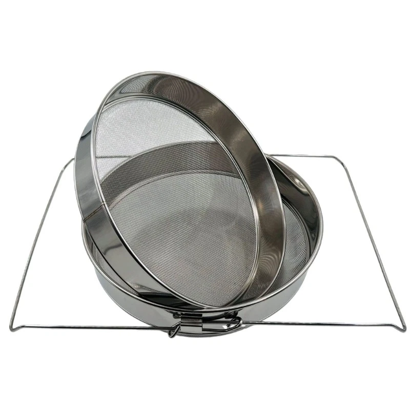 Grade Stainless Steel Double Sieve Liquid Strainer With Fine Mesh Design