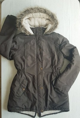 Y.F.K. tolle MÄDCHEN Winter JACKE Winterjacke PARKA 146/152 warm FELL innen LANG