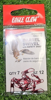 #ad EA Barrel Swivel Safety Snap #12 Red 5 Pack 01044 $17.33