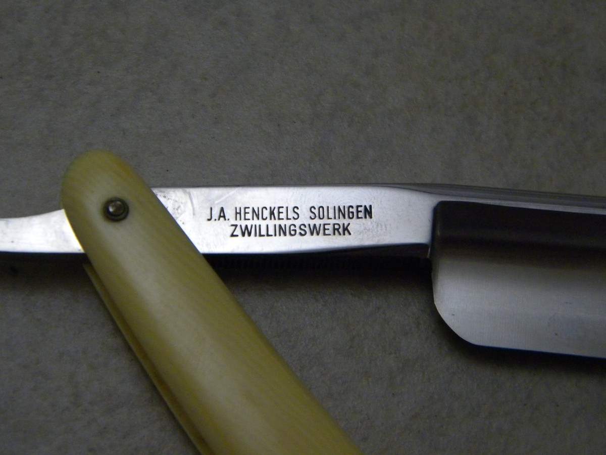 J.A. Henckels Flodur No Stain メンズ剃刀 14 14 Friodur J.A.HENCKELS SOLINGEN GERMANY Straight Razor #R785 with