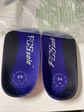 NEW PCS Sole 3/4 Orthotic Shoe Inserts Size Men's 6.5-8.5/Women's 7.5-9.5