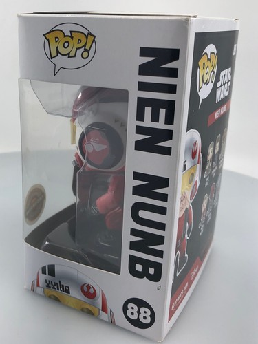 Funko POP! Star Wars The Force Awakens Nien Nunb X-Wing Pilot #88 DAMAGED BOX - Picture 5 of 14