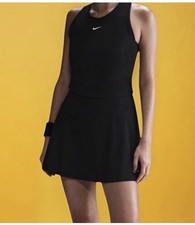 Nike Women  s NikeCourt Dri-Fit Victory Tennis Dress XL NWT FQ1780-010 BLACK