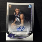 ACE BAILEY 2025-26 BOWMAN CHROME ROOKIE RC AUTO #BCA-AB UTAH JAZZ