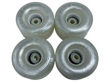 Bont Glow LED Light Up Wheels 62x38mm 83A Set Of 4 Pearl White