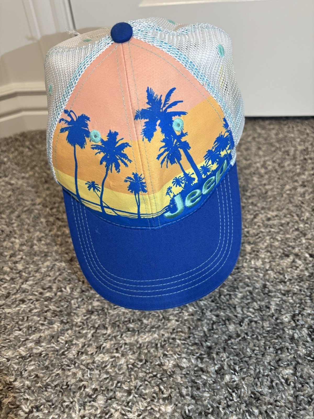 Jeep Hat Cap Snapback Adjustable Mesh Trucker Pal… - image 2