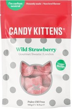 Image of Candy Kittens Wild Strawberry Vegan Sweets 140g - Plant Based Gummy Treats