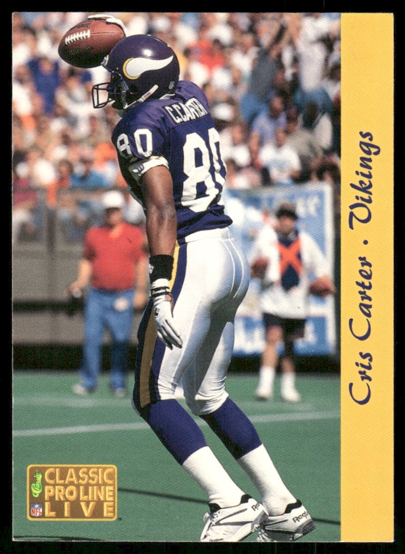 1993 Pro Line Live Cris Carter Minnesota Vikings #159