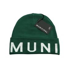 Municipal Sport Utility Gear Beanie Boston Green Big Logo Cuffed Knit Hat Cap