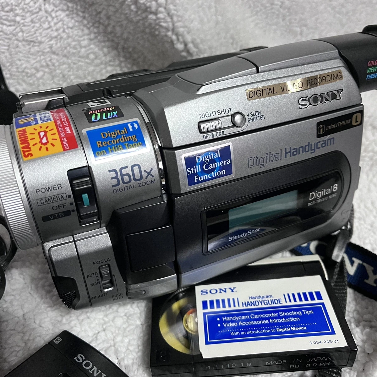 Preços baixos em Câmeras de vídeo digital 8 Sony Handycam 360x