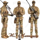 Male Skintone realistic mannequin with 4 flexible posable arms + metal stand
