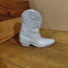 Frankoma Pottery  Boot Vase Model #134 Vintage Western Planter