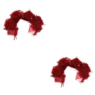  2 Pack Organzabeutel Mit Kordelzug Kleine Schmuckbeutel Partygeschenktüten
