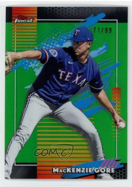 2026 Topps Finest Uncommon Green Refractor 71/99 Mackenzie Gore #148 4d5