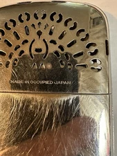 Occupied Japan Hand Warmer W/ Pat. 24964226896 Marked Occupied Japan