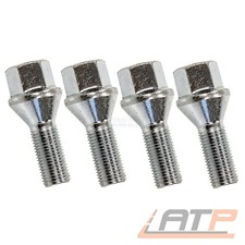 4x FEBI RADBOLZEN SCHRAUBEN M12 x 1,5 x 22 mm KEGELBUND 60° SW17 32031073