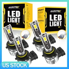 AUXITO 9006 LED Headlight Bulbs Conversion Kit Low Beam 6000K 5000LM White 2Pcs