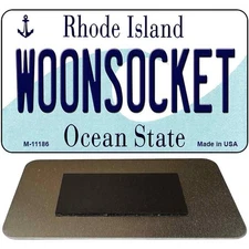 Woonsocket Rhode Island State License Plate Tag Novelty Magnet M-11186 3.5" x 2"