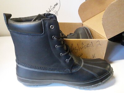 London Fog Ashford 2 Black Waterproof Shell Winter Boots Mens Size 9 M London Fog Ashford 2 Black Waterproof Shell Winter Boots  main image 4