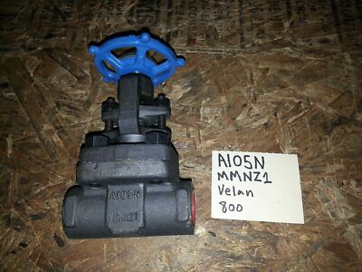 Velan S-2054B-02TY Gate Valve 1/2 Inch Class 800 A105N CR13 Forged Steel Socket