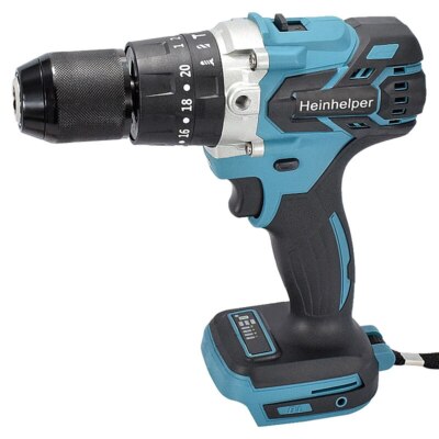 Electric Hammer cordless Impact Drill Screwdriver Power Tool 3 in 1 for Battery