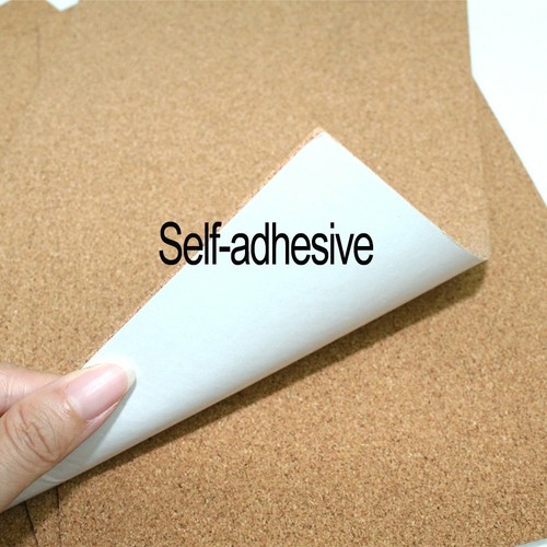 10pcs Cork Sheets Square Self-Adhesive Cork Coasters Cork Mat A4 Size - Picture 4 of 6