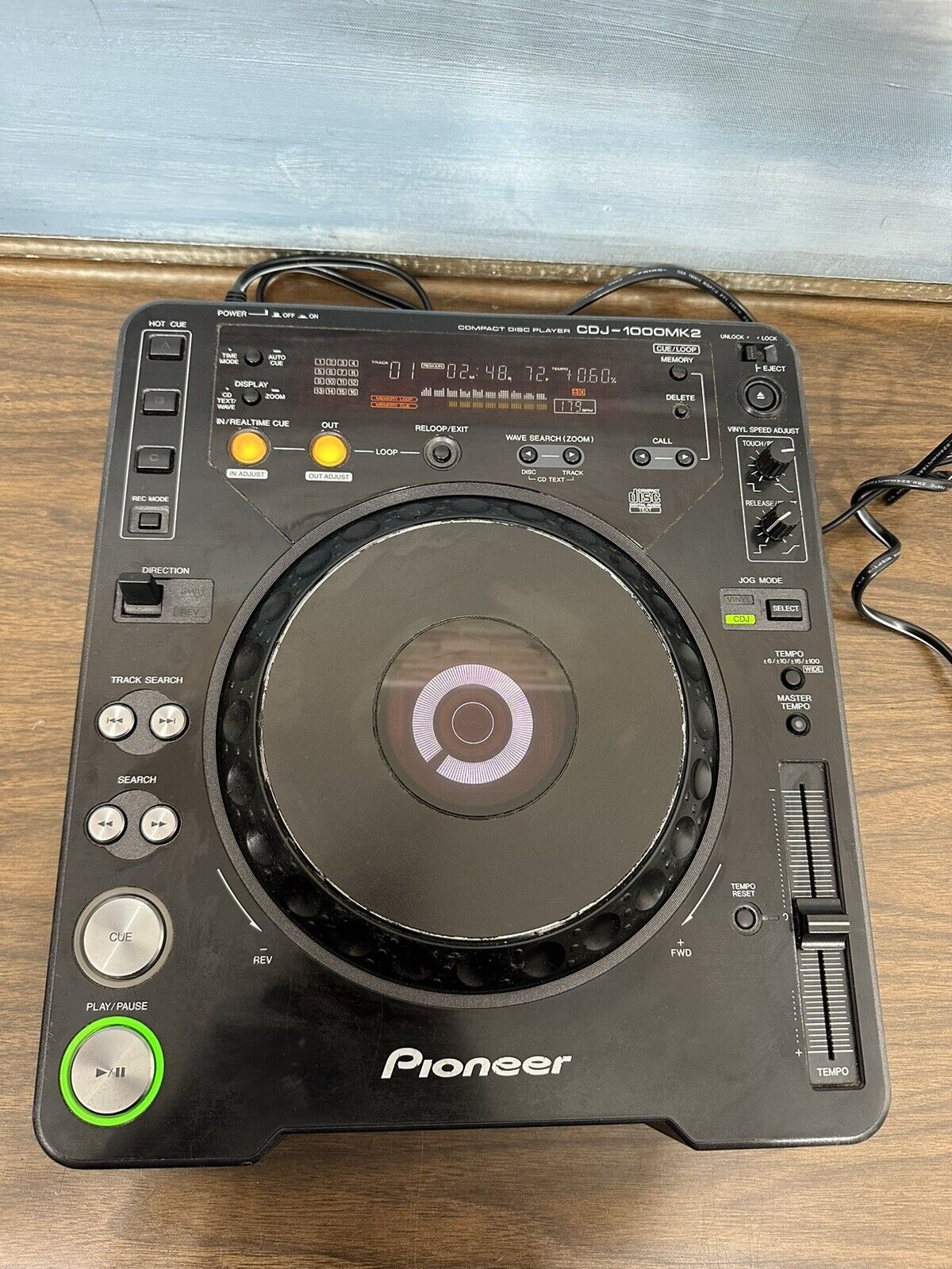 Pioneer CDJ-1000 MK2 DJ Turntable Player Black