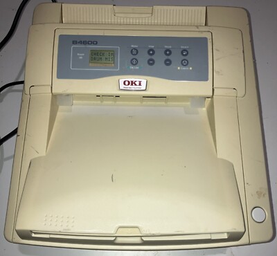 OKI B4600 Monochrome USB Parallel Digital Laser Printer NEEDS DRUM