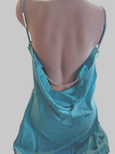 NWT Victoria's Secret Satin Draped Pearl Strap Open Back Slip Medium 738 