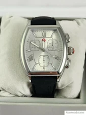 NEW Michele Releve Sport Silver Stainless Steel Watch Silicone Band MWW19A000035