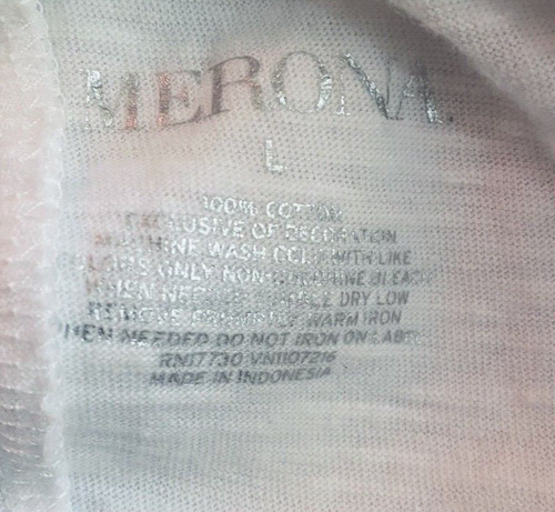 Blusa Mujer Grande Merona Blanca Manga Corta Ancha Bordada Bordado Elástico Suave - Imagen 10 de 10