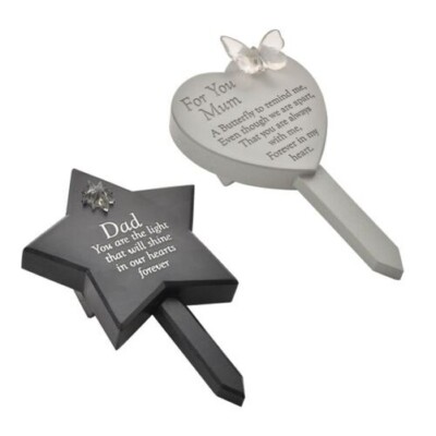 Plaque Pensieri di te cuore commemorativo all'aperto con design lavanda, nonno 61969