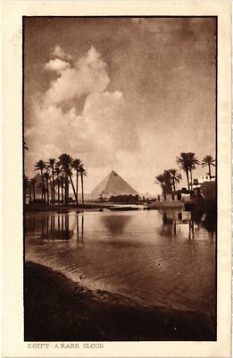 CPA Die großen Pyramiden - Eine seltene Wolke ÄGYPTEN (1325972)