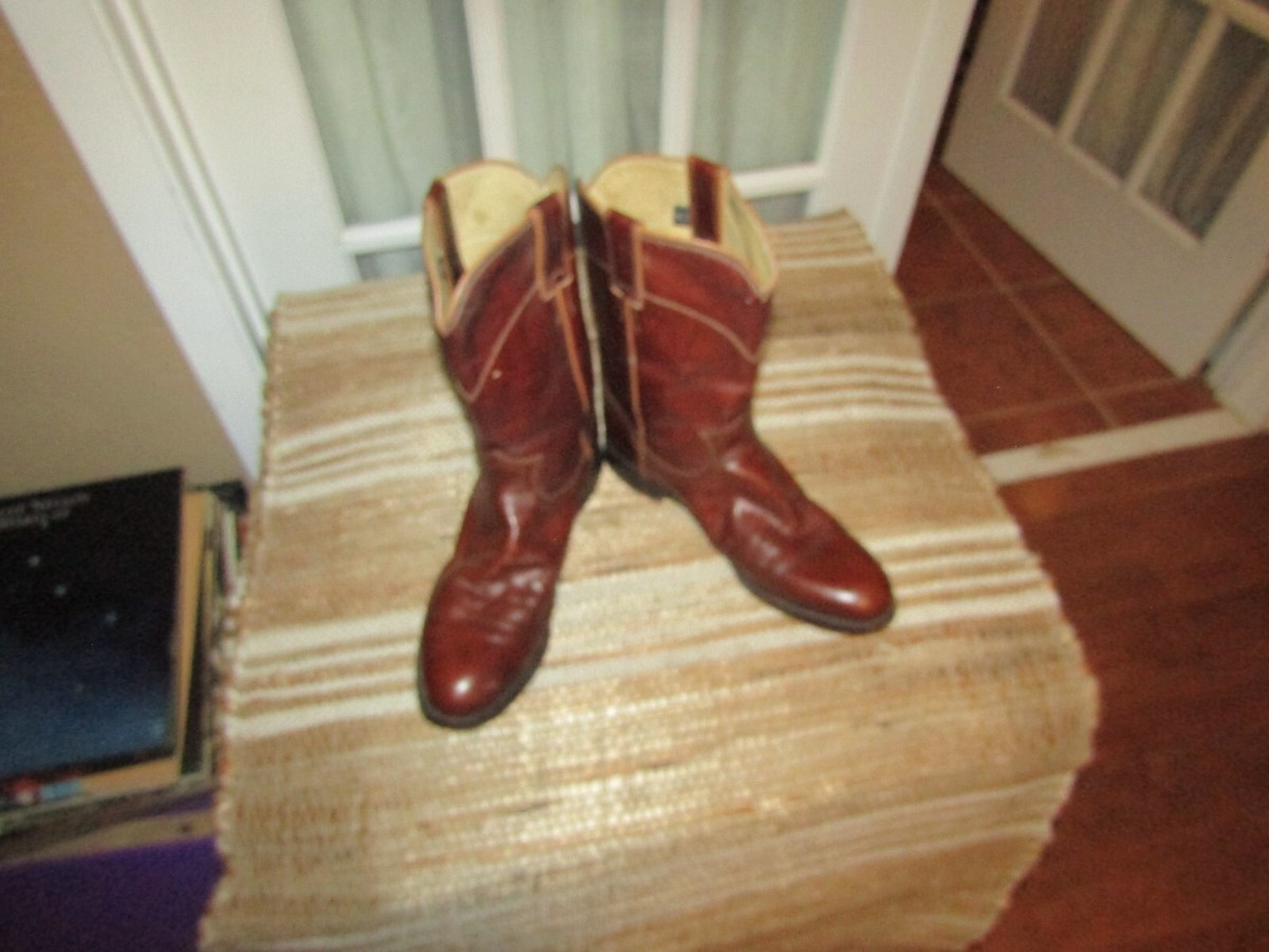 Justin 3163 Brown Marbled DEERLITE Leather Cowboy ROPER  display picture 2