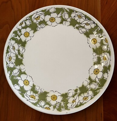 VTG Delux Ironstone Corrine Serving Platter Japan Poppies Cottage Retro 60s 70s