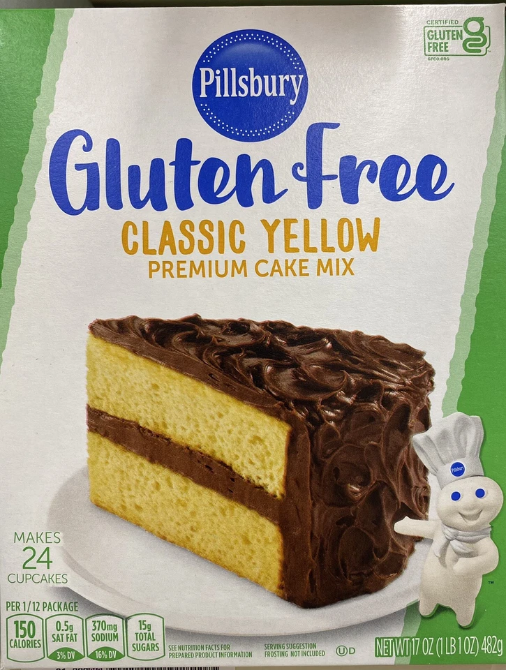 Pillsbury SIN GLUTEN Clásico Amarillo Premium Mezcla para Pasteles Caja de 17 OZ - PAQUETE DE 2 Foto 2 de 4