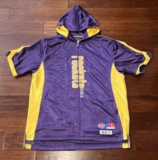 Reebok Hardwood Classics Denver Rockets Nuggets Mens Large Purple Warm Up Jersey