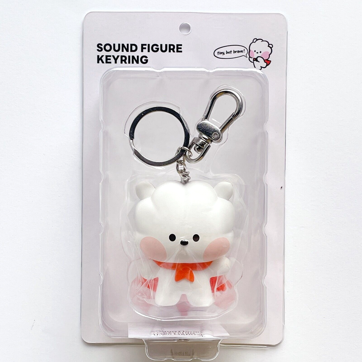 BT21 Official Authentic RJ Minini Figurine Sound Keychain Safety